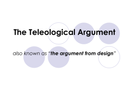 Teleological-Argument