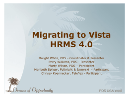 Migrating to Vista HRMS 4.0