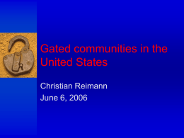 Gated communities in the United States