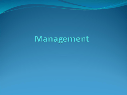 Chapter 1. Management: Science, Theory, and Practice