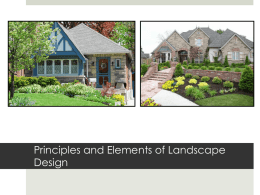 Principles and Elements of Landscape Design