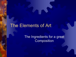 The Elements of Art - Lewiston-Porter Central School District