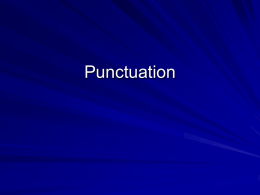 Punctuation - Math Assistant
