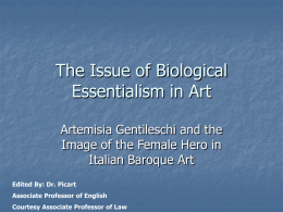 The Issue of Biological Essentialism in Art