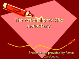 The nationall park Rila monastery