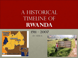 The history of Rwanda