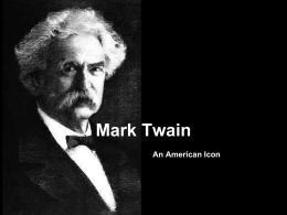 Mark Twain An American Icon