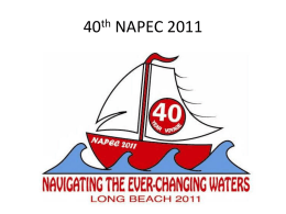 40th NAPEC