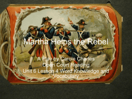 Martha Helps the Rebels - Northside Christian School