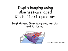 True-amplitude seismic imaging using recursive Kirchhoff