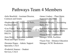 Pathways Team 4 - Nc State University