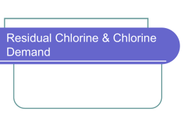 Residual Chlorine & Chlorine Demand