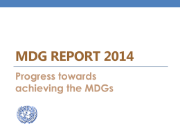 MDG Report 2014 - United Nations Development Programme