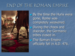 Roman Empire - Chaparral Middle School