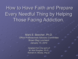 Mark Beecher - Addictive Behaviors