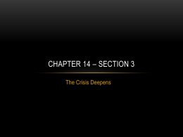 Chapter 14 – Section 3