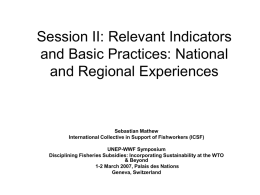 Relevant Indicators and Basic Practices: National and