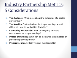 Industry Partnership Metrics: 5 Considerations