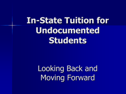 In-State Tuition for Undocumented Students