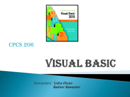 Visual Basic - منتديات طلاب وطالبات
