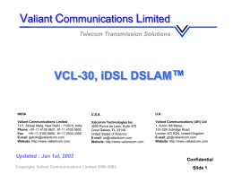 VCL-30 iDSL DSLAM