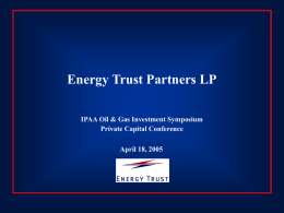 Energy Trust Partners LP