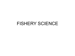 FISHERY SCIENCE - Guru Gobind Singh Study Circle
