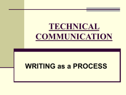 TECHNICAL COMMUNICATION - Luzerne County Community …