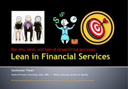 Lean In Financial Services