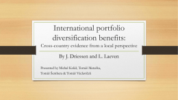 International portfolio diversification benefits: Cross