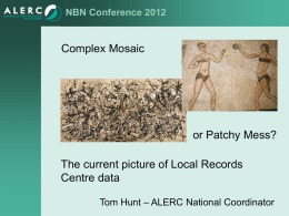 Local Records Centres - National Biodiversity Network