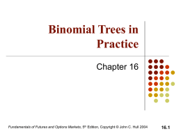 Binomial Trees in Practice