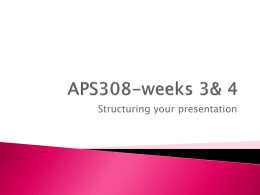 APS308-weeks 3& 4