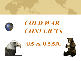 COLD WAR CONFLICTS - Hackettstown School District