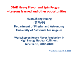 STAR Heavy Flavor and Spin Program -