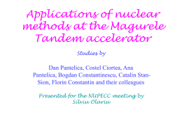 Applications of accelerated beams in materials, environmental,