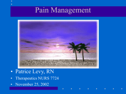 Pain Management - Ravenwood-PA