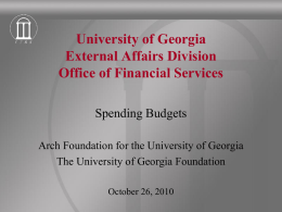The University of Georgia Foundation