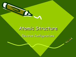 Ch. 4/5 : Atomic Structure