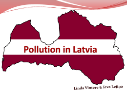 Pollution in Latvia