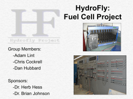 HydroFly: Fuel Cell Project
