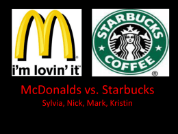 McDonalds v. Starbucks