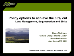 Climate Change Theme - Sustainable Development Commission