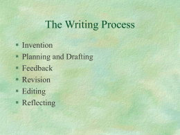 The Writing Process - Cumberland University