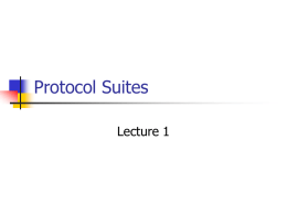 Protocol Suites - York Technical College