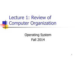 Lecture 1: Overview - City University of New York