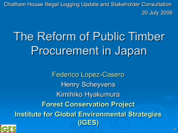 Public Procurement Policy in Japan