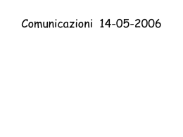 Comunicazioni 11-10-2004