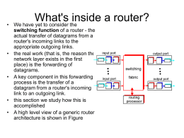 What's inside a router? - London South Bank University