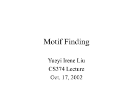 Motif Finding